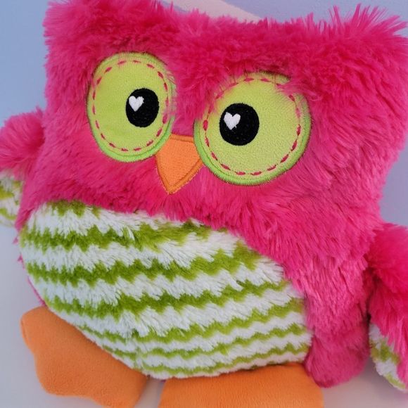 3/$20 Dan Dee Collector’s Choice Pink Owl Plush Snuggle Pillow Stuffed Animal - Picture 3 of 8